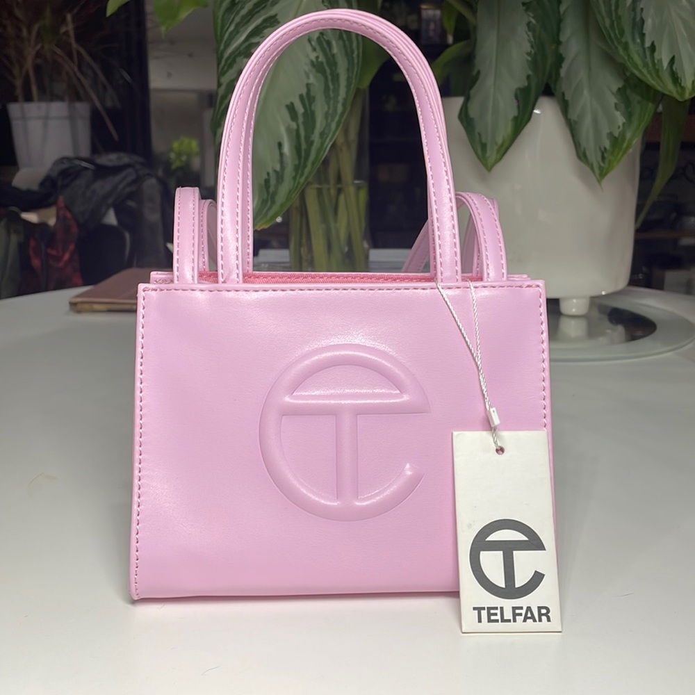 Bubblegum pink Telfar mini. Brand new w/ tags. Never worn and comes w/ dust bag